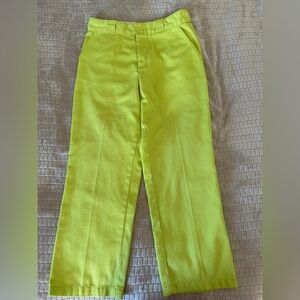 Urban Outfitters Lime Green Trousers